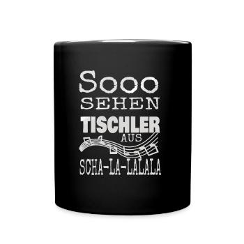 Tischler - Tasse einfarbig - Schwarz - Vorne