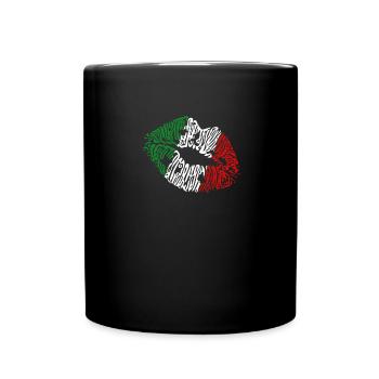 Baiser d'Italie - Mug uni - noir - Devant