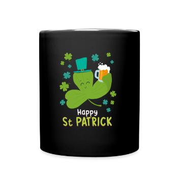 St. Patrick - Full Colour Mug - black - Front