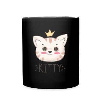 Cats Kitty - Full Colour Mug - black - Front