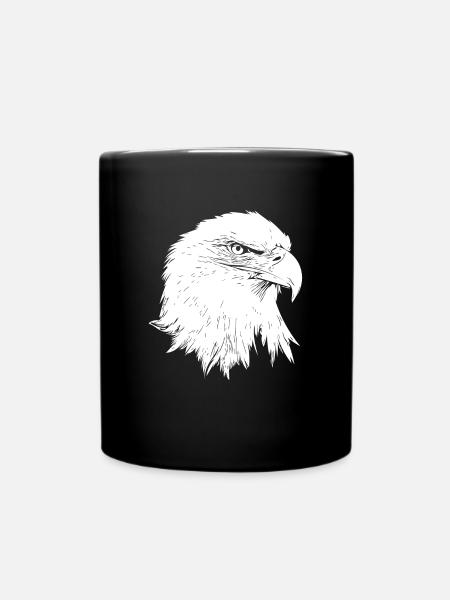 Eagle / Bald Eagle - Full Colour Mug - black