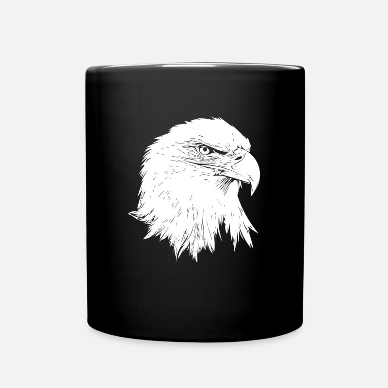 Aigle / aigle chauve - Mug uni - noir