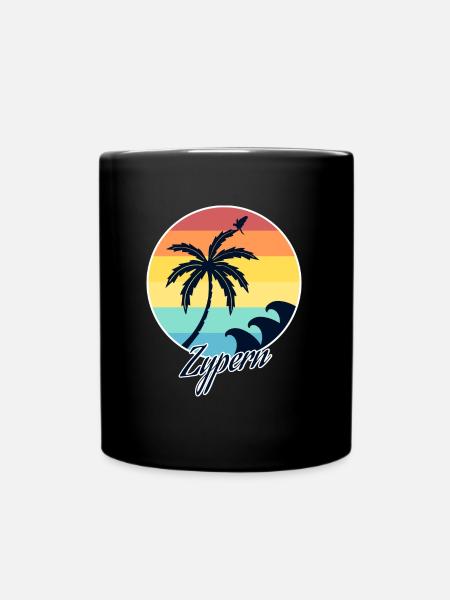 zypern - Tasse einfarbig - Schwarz