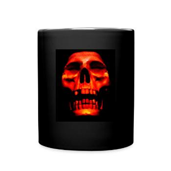 Fire Skull - Full Colour Mug - black - Front