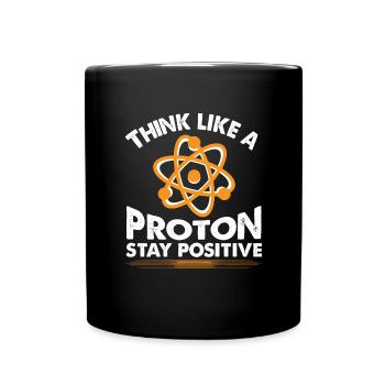 stay positive - Teacher Professor Chemistry - Full Colour Mug - black - Front