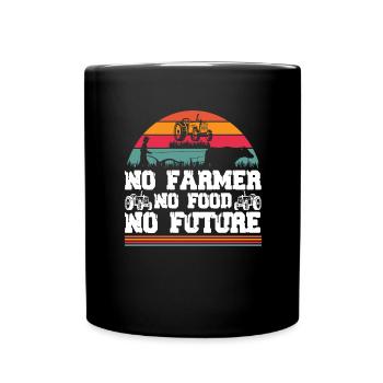Pas d'agriculteur pas de nourriture pas d'avenir - Agriculteur - Mug uni - noir - Devant