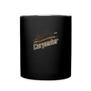 Carpenter - Zimmerer Tischler - Tasse einfarbig - Schwarz - Vorne