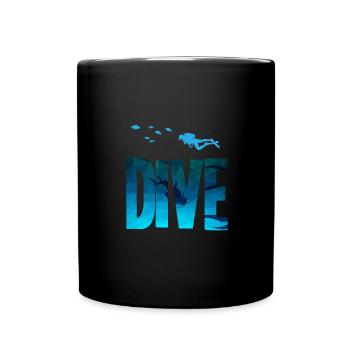 Plongée - plongée, plongeurs, plongée en apnée - Mug uni - noir - Devant
