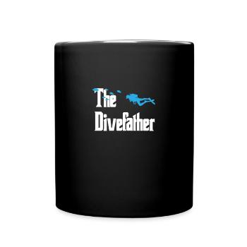 Divefather - diving, divers - Full Colour Mug - black - Front