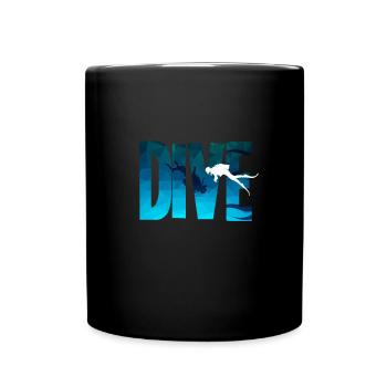 Plongée - plongée, plongeurs, plongée en apnée - Mug uni - noir - Devant