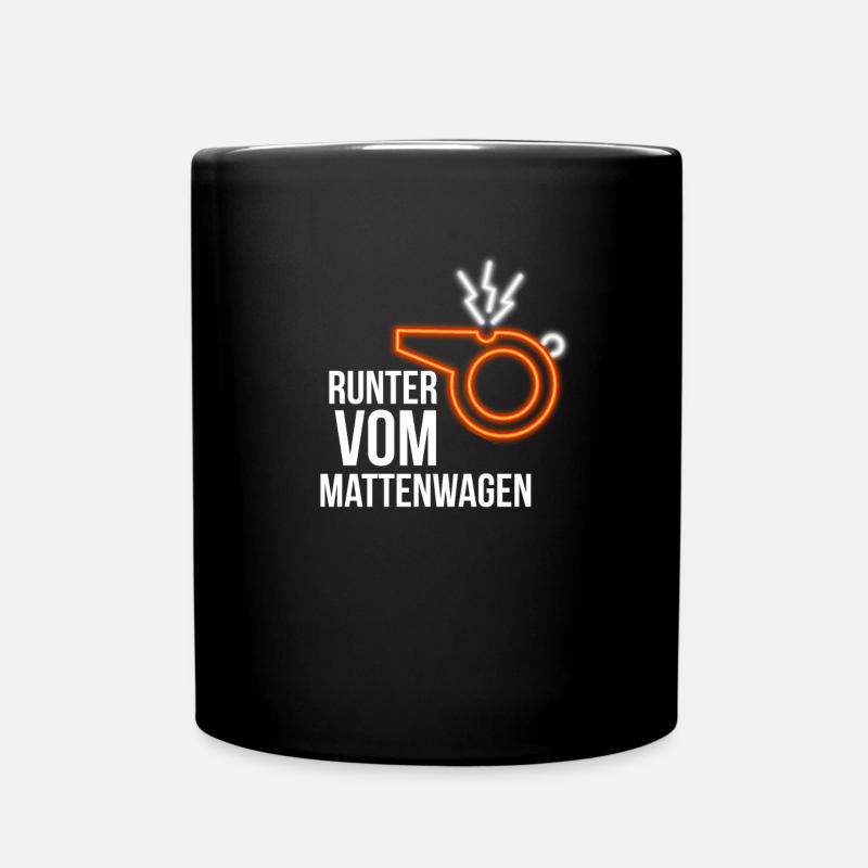 Runter vom Mattenwagen - Sportlehrer - Tasse einfarbig - Schwarz