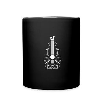 Instrument cello ornaments - Full Colour Mug - black - Front