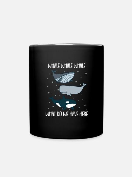 Baleines Cachalots baleines tueuses baleines bleues - Mug uni - noir