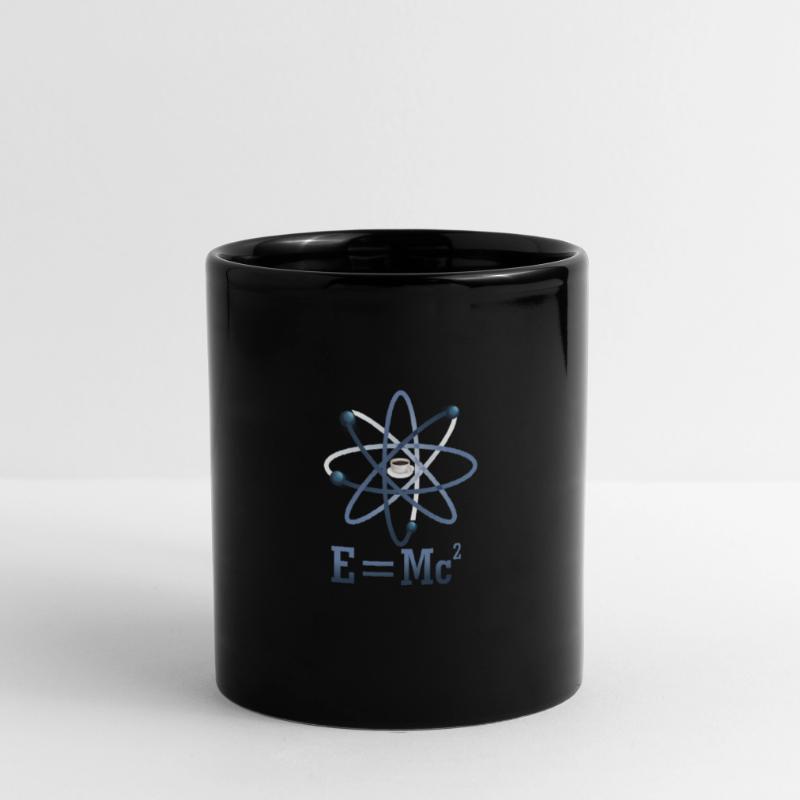 E = MC2 - Kaffee Atom Elemento Tasse einfarbig