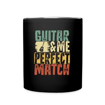 Guitare et moi - Mug uni - noir - Devant