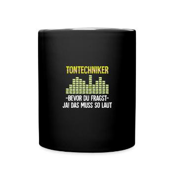 Ingénieur du son I technologie événementielle - Mug uni - noir - Devant