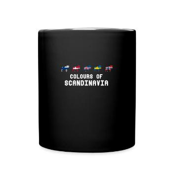 Colors of scandinavia - Scandinavia - Full Colour Mug - black - Front