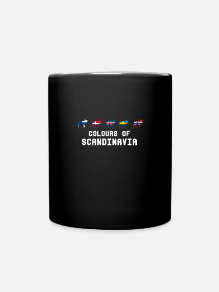 Couleurs de la Scandinavie - Scandinavie - Mug uni - noir