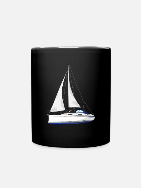 Voilier - Mug uni - noir