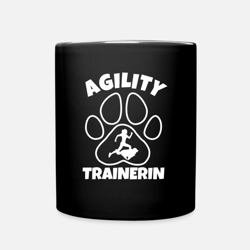 Agility Trainerin - Tasse einfarbig - Schwarz