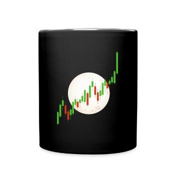 Blockchain Crypto Trading Currency Exchange - Full Colour Mug - black - Front