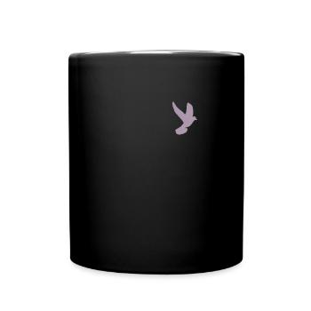 Colombe rose Pocket Dove de la Paix - Mug uni - noir - Devant