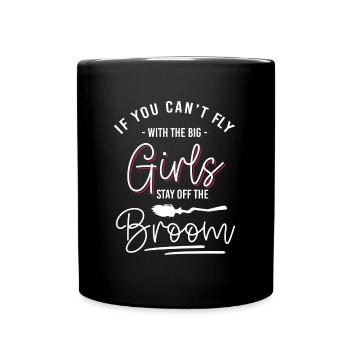 Witches' broom Halloween broom Walpurgis Night - Full Colour Mug - black - Front