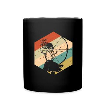 Archer Vintage Rétro - Mug uni - noir - Devant