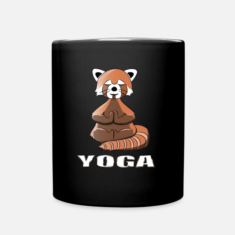 Yoga Zen Panda - Mug uni - noir