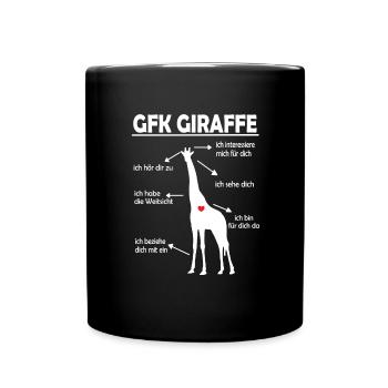 Gewaltfreie Kommunikation GFK - Tasse einfarbig - Schwarz - Vorne
