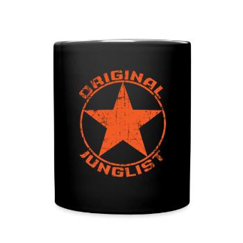 Original Junglist DNB Drum n Bass Tangerine Remix - Full Colour Mug - black - Front