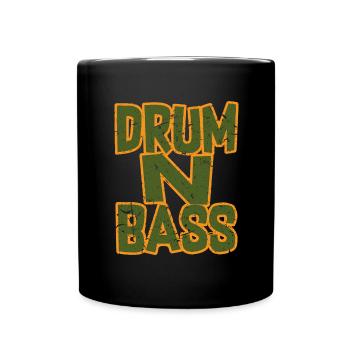 Drum n Bass DNB Army Green Rework - Tasse einfarbig - Schwarz - Vorne