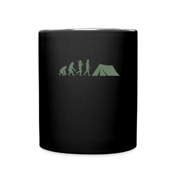 Zelten Evolution Camping - Tasse einfarbig - Schwarz - Vorne