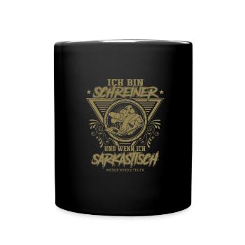 Schreiner Geschenkideen - Tasse einfarbig - Schwarz - Vorne