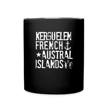 Kerguelen French Austral Islands - Full Colour Mug - black - Front