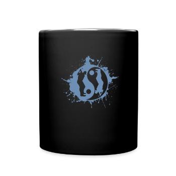 Golf Golfer Golfing Yin Yan Japanese Symbol - Full Colour Mug - black - Front