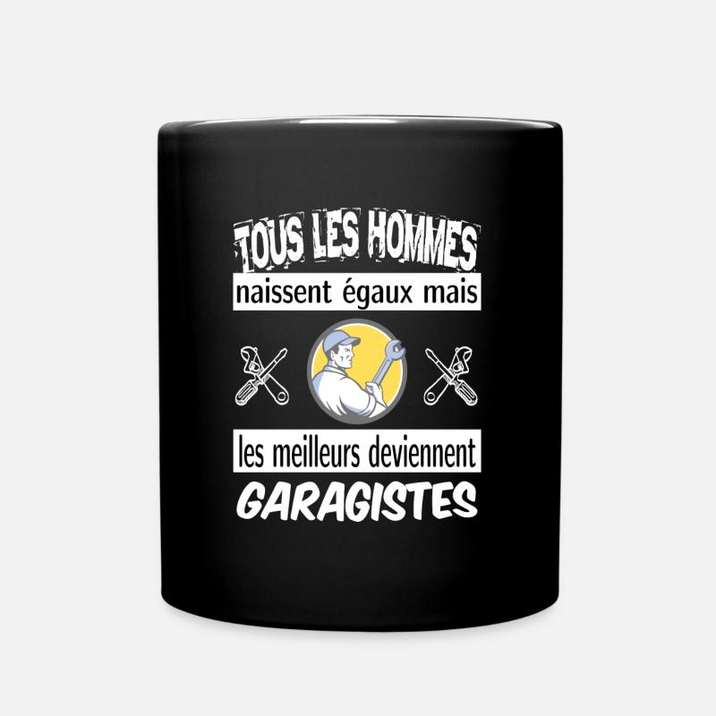 les meilleurs deviennent garagistes - Mug uni - noir