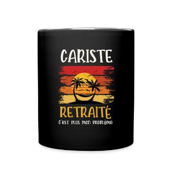 cariste retraité - Mug uni - noir - Devant