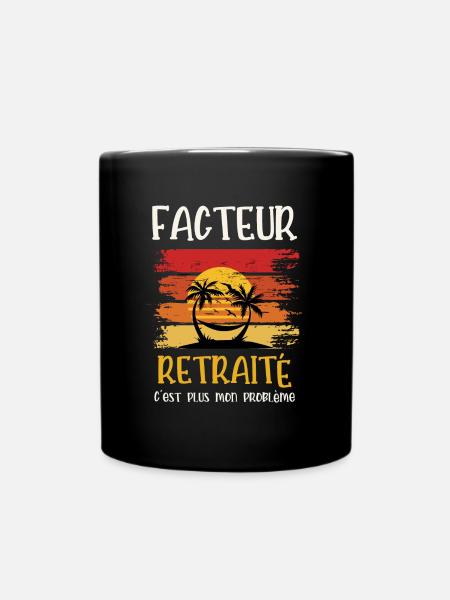 facteur retraité - Mug uni - noir