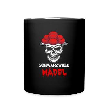 Schwarzwaldmädel Bollenhut Schwarzwald Bollen hut - Tasse einfarbig - Schwarz - Vorne