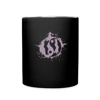 Golf Golfer Golfing Yin Yan Japanese Symbol - Full Colour Mug - black - Front