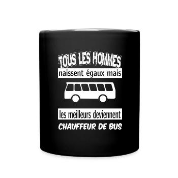 les meilleurs deviennent chauffeurs de bus - Mug uni - noir - Devant