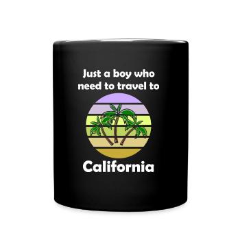 Vacances en Californie - Mug uni - noir - Devant