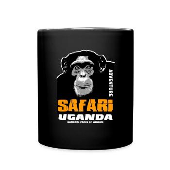 Uganda - Chimpanzees - Full Colour Mug - black - Front