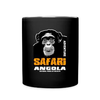 Angola - Chimpanzees - Full Colour Mug - black - Front