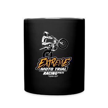 Trial - Trialsport - Moto Trial - Motorcycle Trial - Tasse einfarbig - Schwarz - Vorne