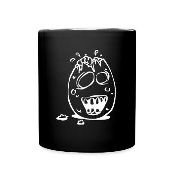 Zombie Pessach Ei - Tasse einfarbig - Schwarz - Vorne