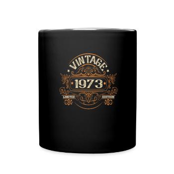 Vintage 1973 Birthday Vintage - Full Colour Mug - black - Front