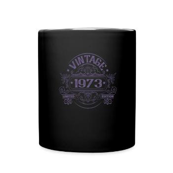 Vintage 1973 Birthday Vintage - Full Colour Mug - black - Front
