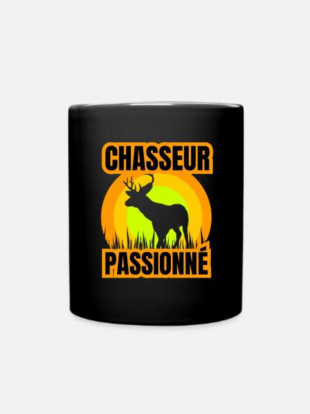chasseur passionné - Mug uni - noir